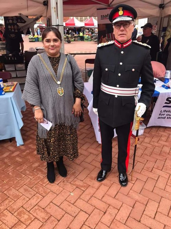 Armed Forces Day 2021 - The Mayor of Northampton and the Lord Lieutenant