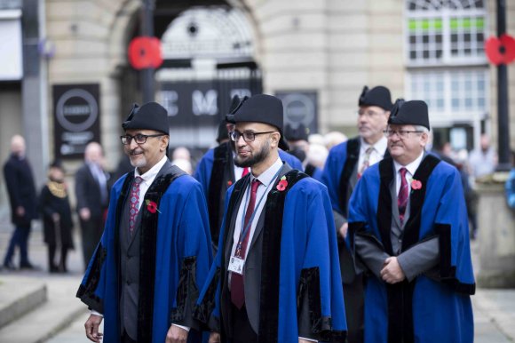 Local Councillors attending Northampton Town Councils Remembrance Day Commemorations