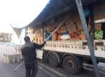 Image: A Lorry crammed full of donations arrives in Poland