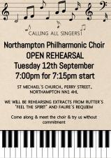 Northampton Philharmonic Choir Open Rehearsal