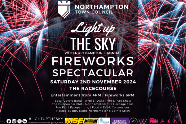 Northampton's Annual Fireworks Spectacular - Sat 2nd Nov